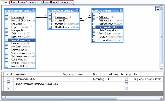 Getting access to a sub-query